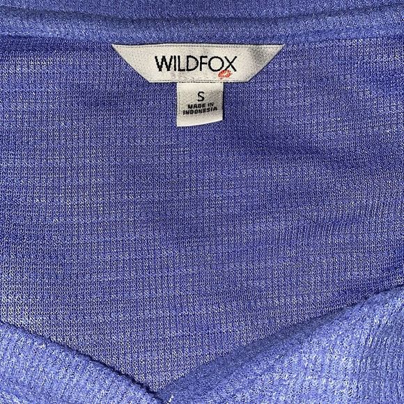 Wildfox Womens Haley Brushed Long Sleeve Top - Heather Baby blue - S - Picture 5 of 6